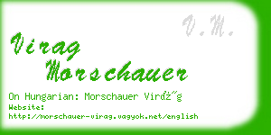 virag morschauer business card